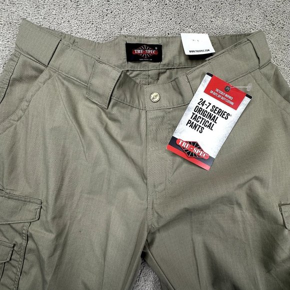 Tru-Spec 24-7 ORIGINAL NWT‎ Tactical Rip-Stop Pants Women's Size Waist 16 Khaki - Picture 1 of 8